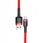 Kaabel Baseus  Baseus Cafule CATKLF-A09 (USB 2.0 - USB type C ; 0 50m; red color)