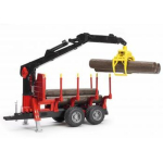 M&auml;nguasjad bruder  Bruder Professional Series Forestry Trailer with loading Crane and Grab (02252)