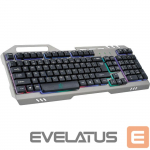 Arvuti klaviatuur Rebeltec Universal Gaming Keyboard Discovery Metal Grey