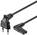 Kaabel Goobay Euro connection cord, both ends angled 97344 0.75 m, Black