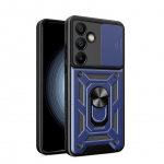 Tagakaaned Hurtel Hybrid Armor Camshield with Stand and Camera Cover for Samsung Galaxy A26 - Blue