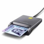 M&auml;lukaardid Axagon CARD READER FLAT SMARTCARD/ID/USB2.0 1.3M CRE-SM3T