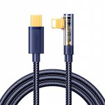 Kaabel Joyroom  Joyroom Gaming Cable S-CL020A6 Lightning (angled) / USB-C (straight) 20W 1.2 m - blue