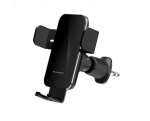 Autolaadijad Wozinsky  WEDZ-3Y8S clamp car holder with 15W inductive charger for phone on the air vent Black