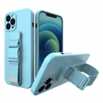 Tagakaaned Hurtel - Rope case gel case with a chain lanyard bag lanyard iPhone 8 Plus / iPhone 7 Plus blue