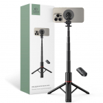 Kaameratarvik Tech-Protect  Tech-Protect L06S Bluetooth magnetic selfie stick with MagSafe, remote control, tripod up to 82cm and 360 head - black