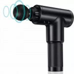 Teised iLike GG Portable Fascial Muscle Massage Gun with 6-level variable vibration + 3 nozzles Black
