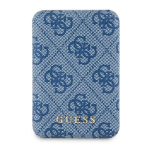Muud kaubad Guess  Guess Powerbank inductive 15W GUPB5FP4EMGB 5000mAh blue/blue 4G Leather Metal Logo MagSafe