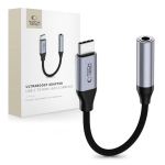 Adaptrid Tech-Protect Tech-Protect Ultraboost USB-C to Mini Jack 3.5mm DAC adapter - dark gray