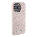 Tagakaaned Karl Lagerfeld Apple iPhone 15 Pro Max Quilted K Pattern Case Pink