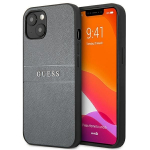 Tagakaaned Guess  Guess GUHCP13SPSASBGR iPhone 13 mini 5.4" grey/grey Saffiano Strap