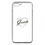 Tagakaaned Guess Apple iPhone 7 Plus / 8 Plus Apple Heart TPU Case Silver