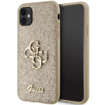 Tagakaaned Guess  Guess GUHCN61HG4SGD case for iPhone 11 / Xr - gold Glitter Script Big 4G