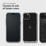Kaitseklaasid Spigen - Spigen ALM Glass FC tempered glass for iPhone 15 Plus - black 2 pcs.
