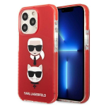 Tagakaaned Karl Lagerfeld  Karl Lagerfeld Karl&Choupette Head Case for iPhone 13 Pro / iPhone 13 - Red