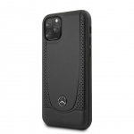 Tagakaaned Mercedes-Benz Apple iPhone 11 Pro Leather Hardcase Perforation Black