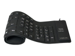 Arvuti klaviatuur Logilink  Flexible waterproof Keyboard USB + PS/2 ID0019A  Flexible keyboard, DE, Black