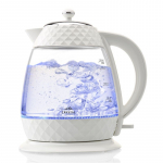 Veekeetja ETA  Crystal Kettle 315490010 Electric, 2200 W, 1.7 L, Glass, 360&deg; rotational base, Glass/White