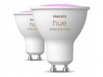 LED pirn Philips Hue Smart Spotlight, 2pcs pack | GU10 | 4.2 W | Warm to cool white and color