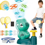 M&auml;nguasjad Kiddyz KT1 Dino Flying disc Catapult launcher toy with x2 Rockets
