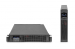 Serverid Digitus OnLine UPS, rack/tower, 3000VA, 3000W, LCD, 8 x C13, 1 x C19, RS-232, USB, SNMP card (optional), relay card (optional)