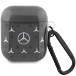 Muud kaubad Mercedes-Benz  Mercedes MEA28DPMGS AirPods 1/2 cover black/black Large Star Pattern