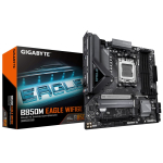 Intel protsessori emaplaat Gigabyte B850M EAGLE WF6E | Processor family AMD | Processor socket AM5 | DDR5 | Supported hard disk drive interfaces SATA, M.2 | Number of SATA connectors 4