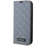 Tagakaaned Karl Lagerfeld  Karl Lagerfeld KLBKP14LSAKLHPG iPhone 14 Pro 6.1" bookcase silver/silver Saffiano Monogram