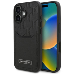 Muu telefoni lisavarustus Karl Lagerfeld  Karl Lagerfeld Cardslots Monogram iPhone 16 Case - Black
