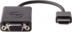 &Uuml;leminek Dell Adapter HDMI to VGA 470-ABZX Black, HDMI - Male