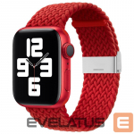 Rihm iLike Apple Watch 42/44/45mm Braided Fabric Strap Red