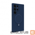 Tagakaaned Evelatus Samsung S24 Ultra Premium Magsafe with Stand Soft Touch Silicone Case Dark Blue