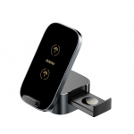 Adaptrid Dudao  Dudao A11Pro+ 15W 3in1 Inductive Charger for Phone/Smartwatch/Headphones - Black