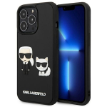 Tagakaaned Karl Lagerfeld  Karl Lagerfeld KLHCP13L3DRKCK iPhone 13 Pro / 13 6.1" black/black hardcase Karl&Choupette Ikonik 3D