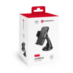 Puutepliiats Forcell  Car phone holder Forcell F-Grip Carbon HT1 windshield / dashboard black