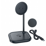 Adaptrid Acefast  Acefast 15W Qi Wireless Charger for iPhone (with MagSafe) and Apple AirPods Stand Holder Magnetic Holder Gray (E6 gray)