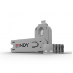 Moodulid ja transiiverid LINDY  USB PORT BLOCKER 4PACK/WHITE 40454