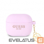 Korpus k&otilde;rvaklappidele Guess Apple Airpods 3 Charms Silicone Case Purple