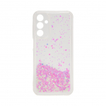 Tagakaaned iLike Samsung Galaxy A15 Silicone Case Water Glitter Light Pink