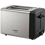 R&ouml;ster Bosch  DesignLine Toaster TAT4P420 Power 970 W, Number of slots 2, Housing material Stainless Steel, Stainless steel/Black