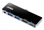 Juhtmevabad k&otilde;rvaklapid Aten UH3238 USB-C Travel Dock with Power Pass-Through