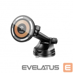 Automaatne hoidja Dudao  Magnetic holder with MagSafe inductive charger for cockpit/air vent 15W Dudao F12MAX+ - black