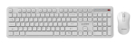 Arvuti klaviatuur Gembird KEYBOARD +MOUSE WRL ENG/WH KBS-WPS-01-W