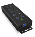 &Uuml;leminek Raidsonic Hub 7-Port IcyBox USB 3.0 IB-HUB1703-QC3 inkl. 3 Ladeports