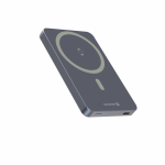 V&auml;line aku swissten  Swissten FUSION Power Bank Universāla Ārējas Uzlādes Baterija MagSafe / Apple Watch / 5000 mAh Sudraba (8595217495074)
