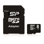 Andmekandjad Silicon power  SILICON POWER 8GB  MICRO SDHC  CLASS 10 WITH SD ADAPTER