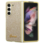 Tagakaaned Guess  Guess Glitter Script case for Samsung Galaxy Z Fold 5 - gold