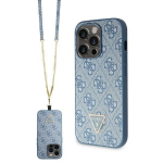 Tagakaaned Guess  Guess GUHCP15LP4TDSCPB iPhone 15 Pro 6.1" blue/blue hardcase Crossbody 4G Metal Logo