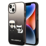 Tagakaaned Karl Lagerfeld  Karl Lagerfeld KLHCP14MTGKCK iPhone 14 Plus 6,7 "hardcase black / black Gradient Ikonik Karl & Choupette