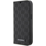 Tagakaaned Karl Lagerfeld  Karl Lagerfeld KLBKP14LSAKLHPK iPhone 14 Pro 6.1" bookcase black/black Saffiano Monogram